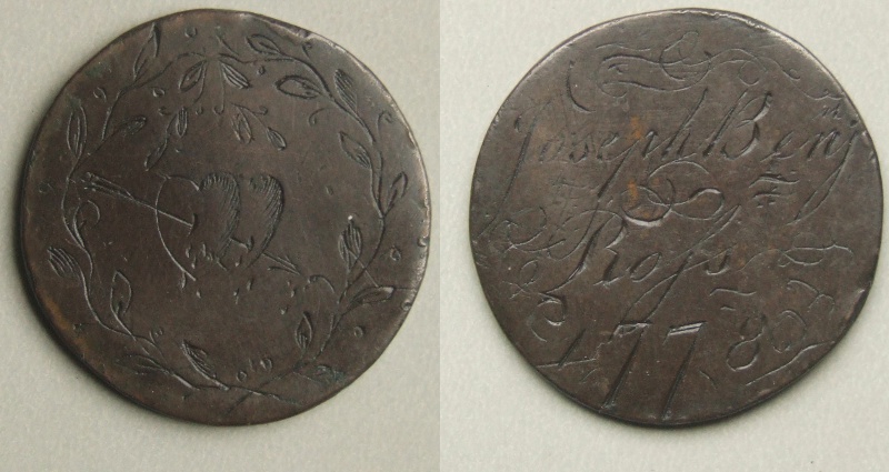 Engraved love token 1778